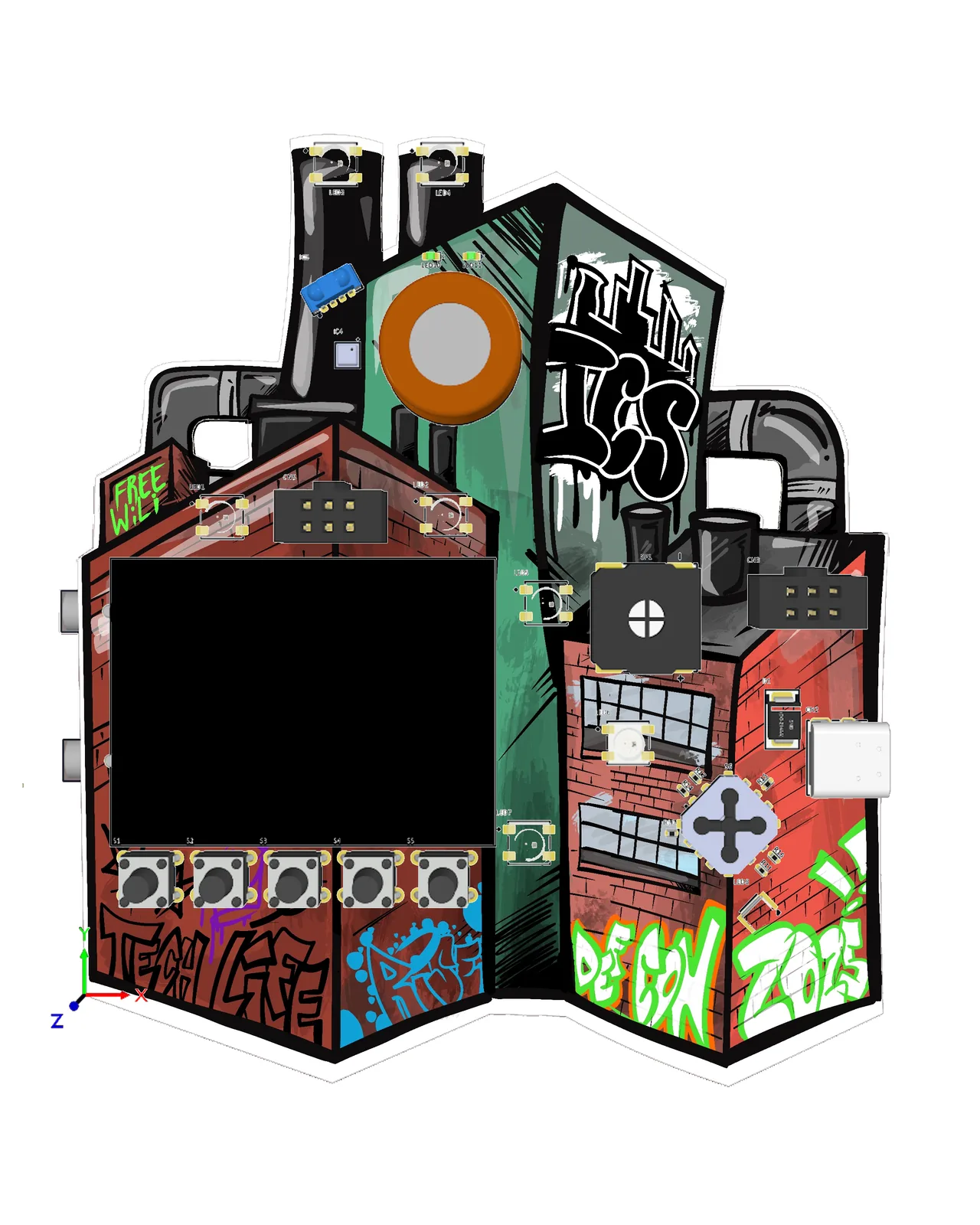 ICS Village DC33 FREE-WILi Badge badge image